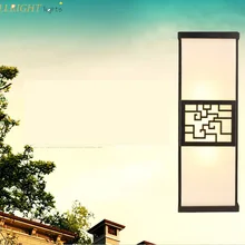 Светодиодный настенная лампа IP65 из водонепроницаемого материала для внешние ворота парковый, садовый без пятен прямоугольник тень