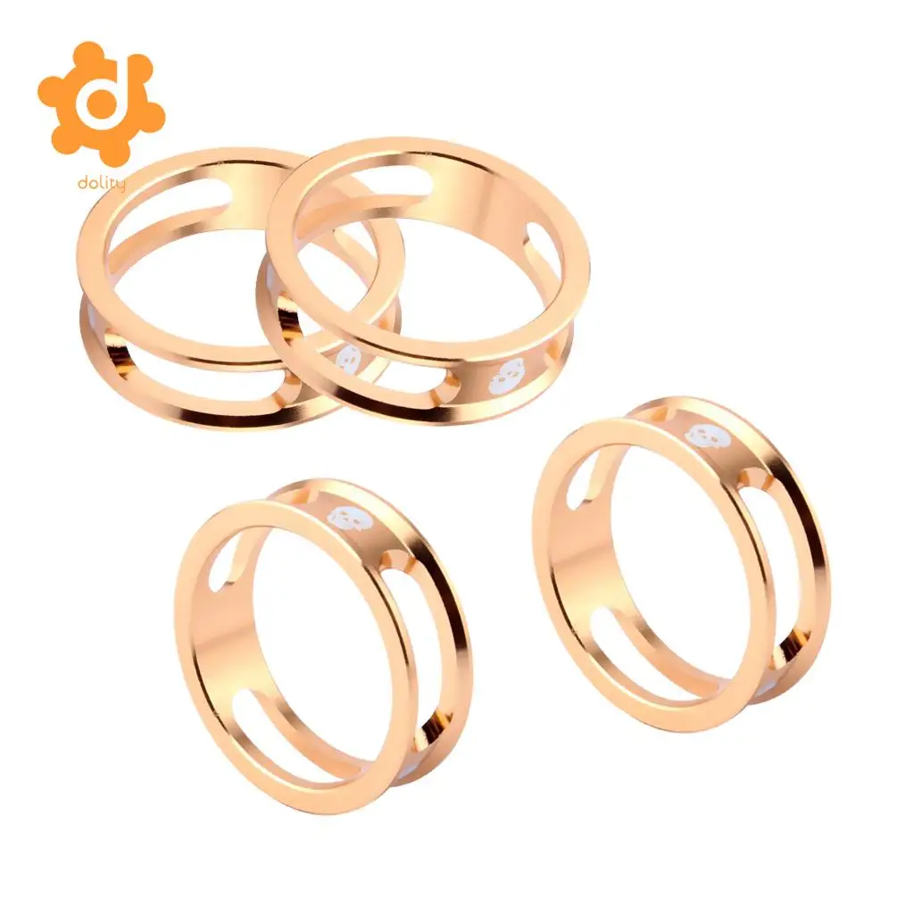 4Pcs CNC Aluminum Alloy 10mm MTB Bike Bicycle Headset Ring Cycling 28.6mm 1 1/8 inch Front Fork Stem Spacers Washers Replacement