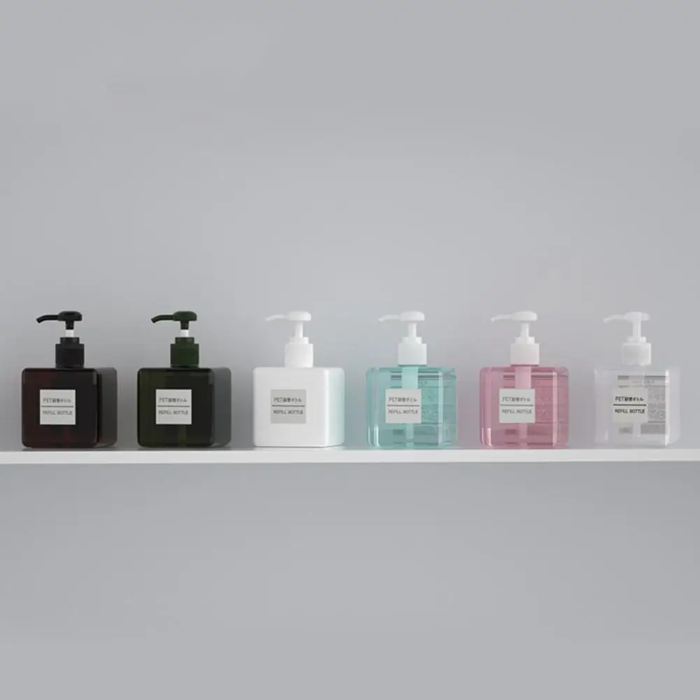 Яркий гламурный 250 мл пластиковая квадратная помпа для флакона шампуня ...