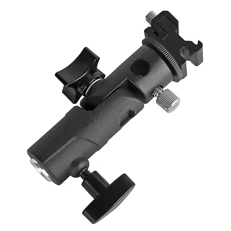 Camera Flash Speedlite Mount,Professional Swivel Light Stand Light Bracket Umbrella Bracket Mount Shoe Holder E Type For C anon