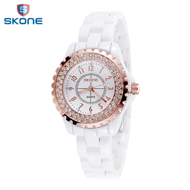 SKONE Quartz Ladies Watch Women Watches Waterproof Ceramic Watch Female Clock Rh SKONE Quartz Ladies Watch Women Watches Waterproof Ceramic Watch Female Clock Rh
