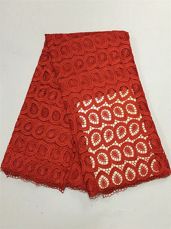 Nigerian red African Print Guipure Lace Fabric Sewing Cord For Woman Silk!16l-4-4 | Дом и сад