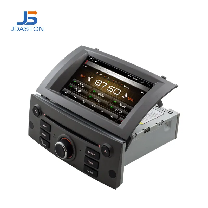 Автомобильный DVD плеер JDASTON Android 10 для Peugeot 407 2004 2010 GPS навигация мультимедийная