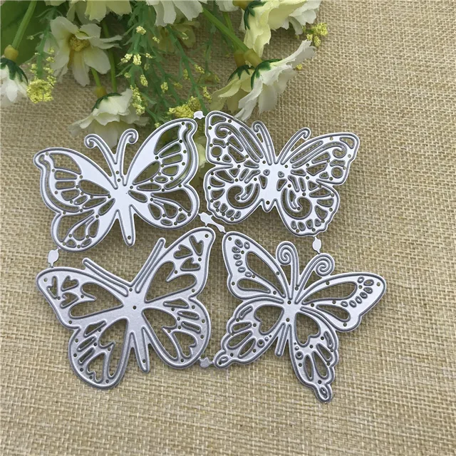 4pcs Butterfly Cutting Dies 4