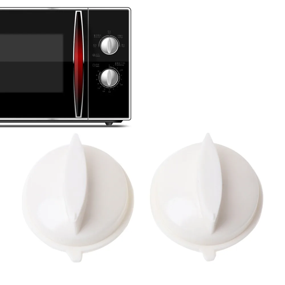 2Pcs Microwave Oven Rotary Knob Timer Plastic Control Switch For Media Universal