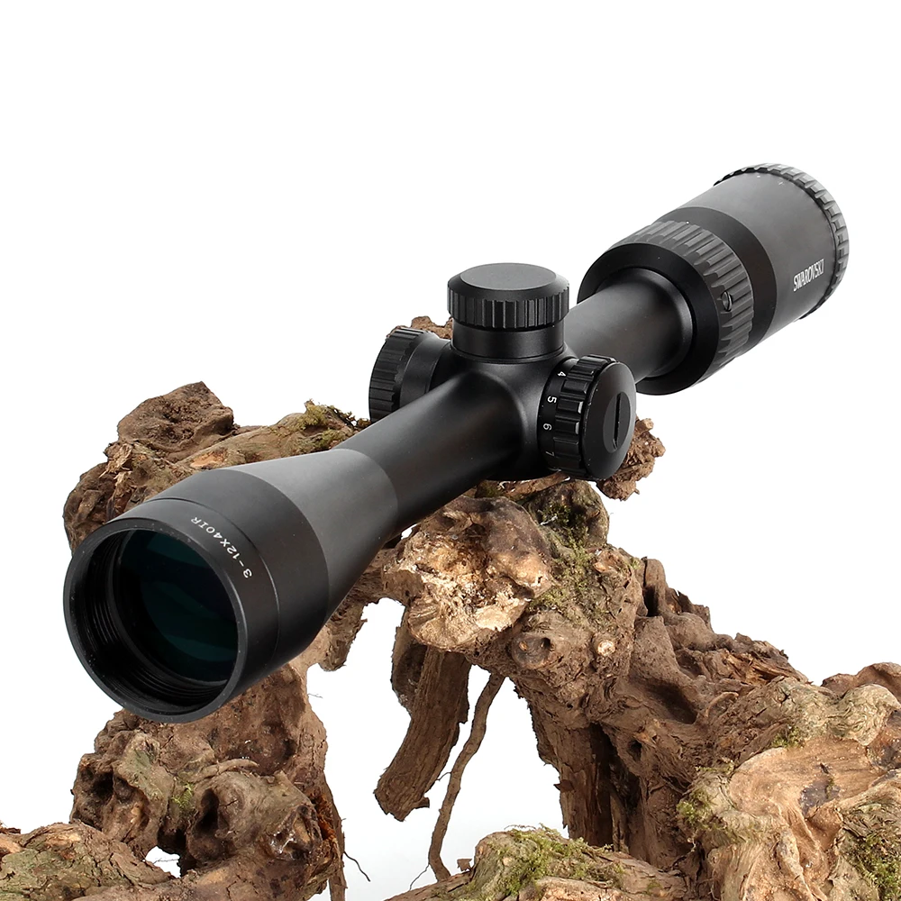 China SWAROVSKl 3-12X40 IR Riflescope F191 Red Illuminated Glass Etched Reticle Turrets Reset Full Size Hunting Rifle Scopes (6)