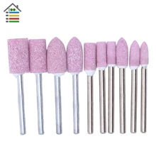 Новинка, 10 шт., ассорти, керамический монтируемый точечный шлифовальный камень, головное колесо, подходит для Dremel, электрическая шлифовальная машина, дрель, ротарные инструменты