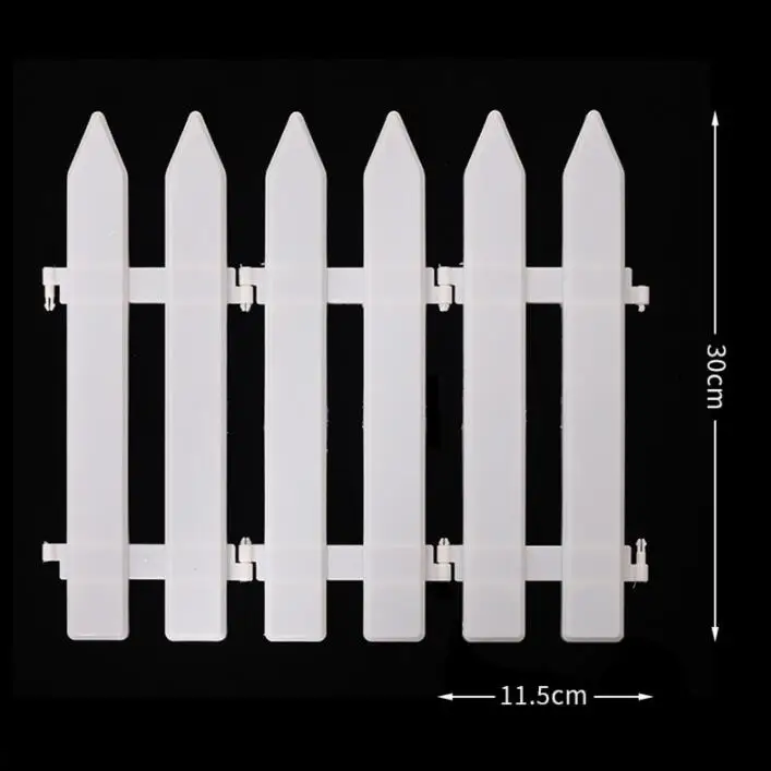 20 шт., 30*11,5 см, рождественские принадлежности, елочные украшения, белый пластиковый забор, садовый забор