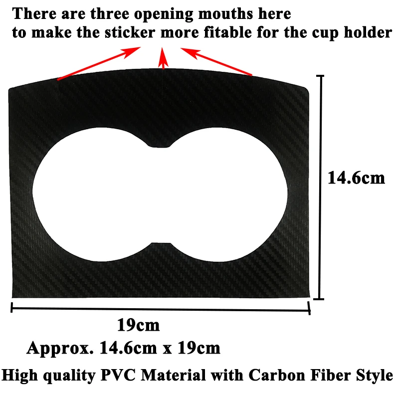 SEEYULE Carbon Fiber Car Armrest Box Cup Bottle Holder Sticker Decoration Cover Styling Accessories for Tesla Model S Model X SEEYULE Carbon Fiber Car Armrest Box Cup Bottle Holder Sticker Decoration Cover Styling Accessories for Tesla Model S Model X