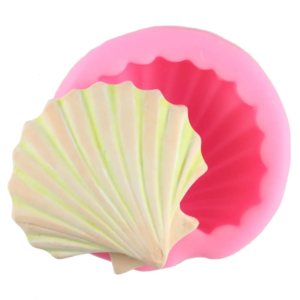 

Sea Shell Shape 3D Silicone Fondant Cake Mold Tools Bakeware Fondant Mold Cookies Cutter Cake