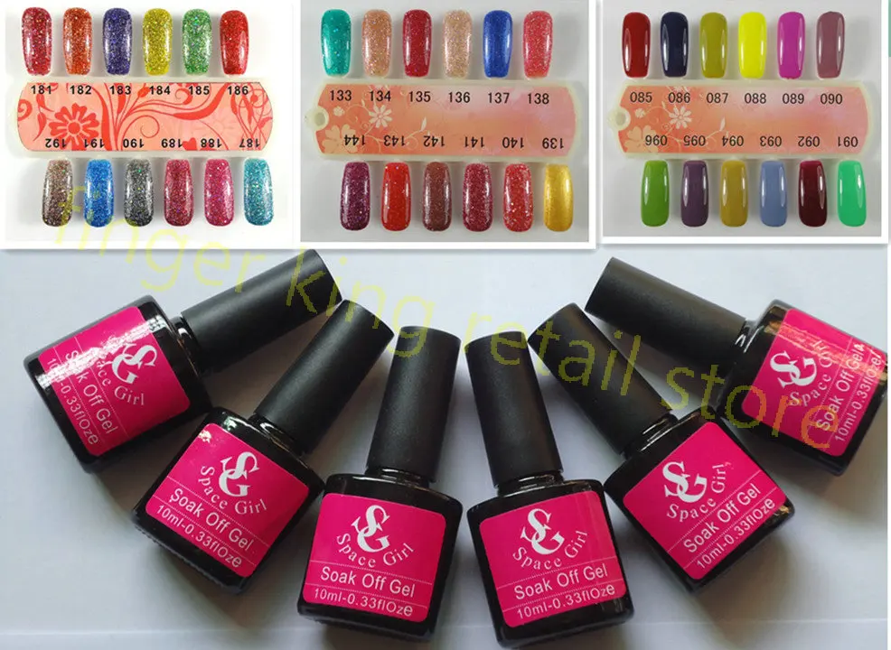 

New Arrival! 2bottle/lot Nail Gel Polish 192 Different Color high quality UV gel Soak Off Colored UV Gel FREE SHIPPING! #X172
