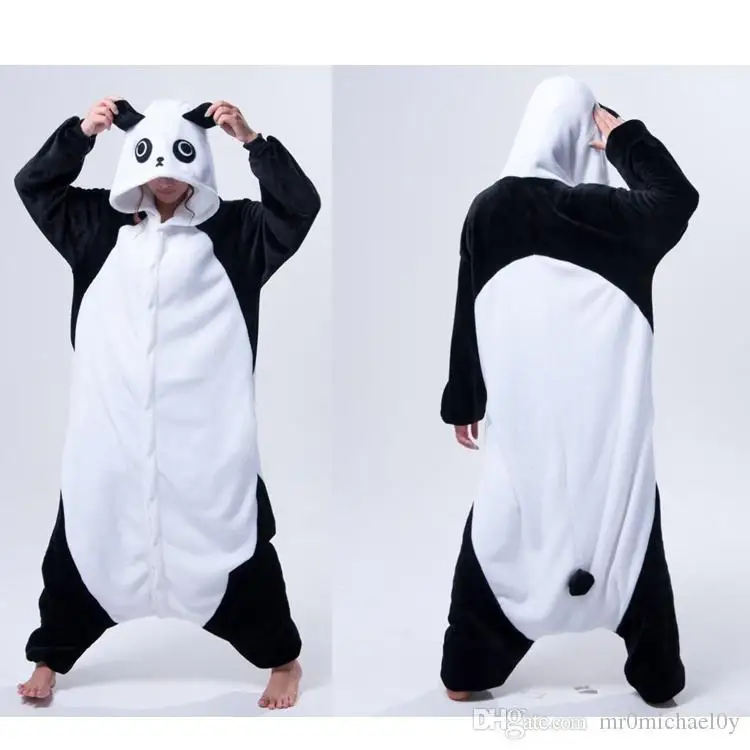 Funny Animal Costume Pajamas Onesies Kongfu Panda For Adult Men And ...