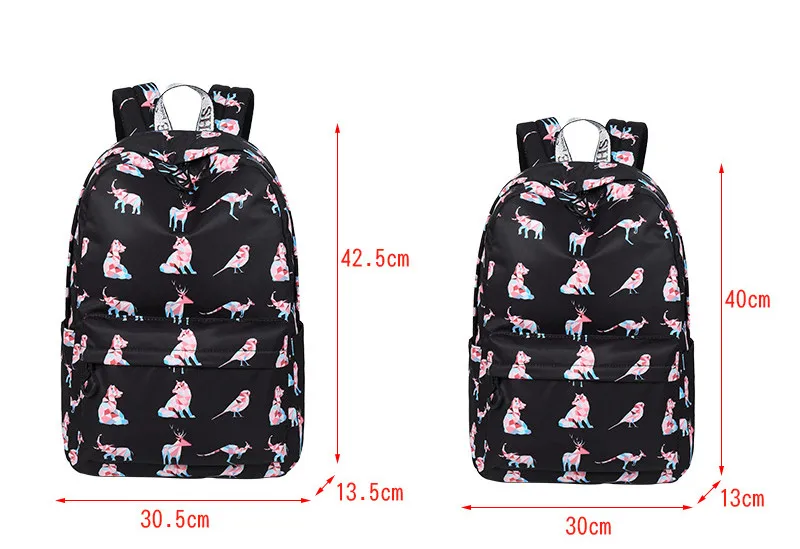 Mochila De mujer impermeable de alta calidad para jóvenes con estampado de animales y perros