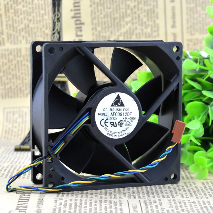 AFC0912DF U7581 12V 1.43A 9032 9 см 4-провод PWM fan