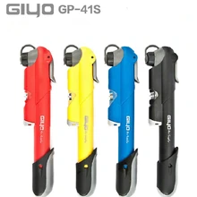 bike pump GIYO GP-41S Made in Taiwan Pressure Gauge mountain mini bicycle air pump cycling accessories (A/V) (F/V)