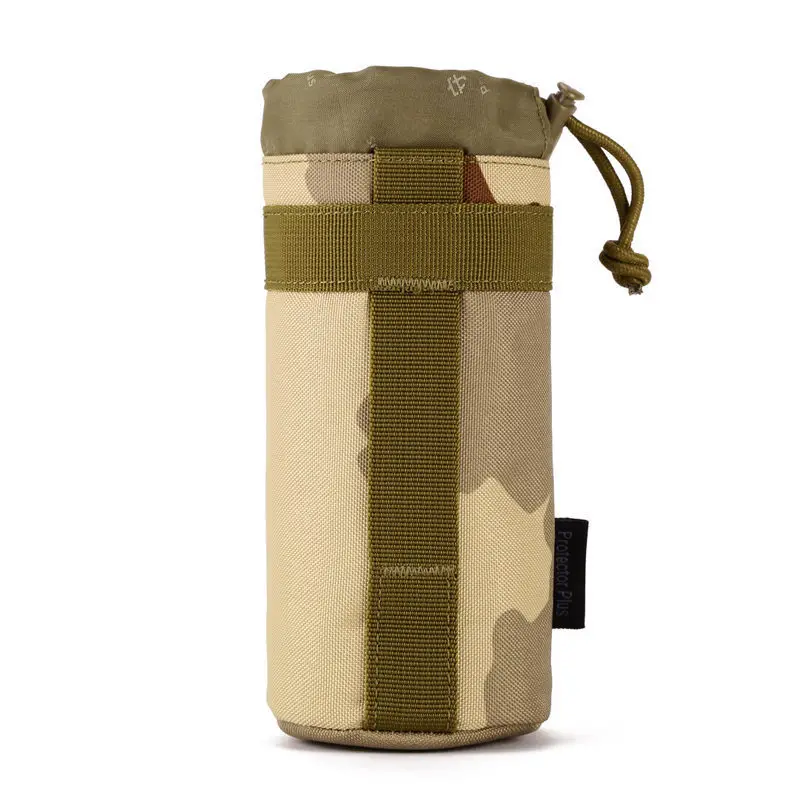 SINAIRSOFT MOLLE система армейская прочная бутылка для воды d-кольцо держатель шнурок мешок Открытый тактический военный бутылка для воды сумка - Цвет: DCU