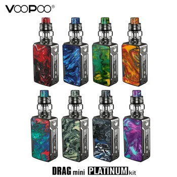 

Original VOOPOO DRAG Mini Platinum Kit 117W Box Mod 5ml Uforce T2 Tank and 4400mAh Battery Vape Electronic Cigarette Vaporizer