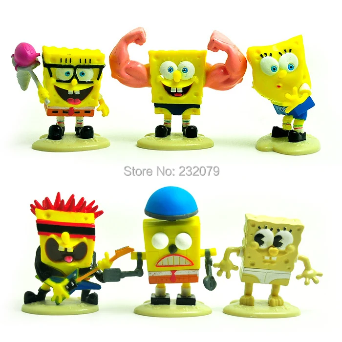 Bob l´éponge mini figurine SpongeBob smile 6 cm Comansi figure 99092 