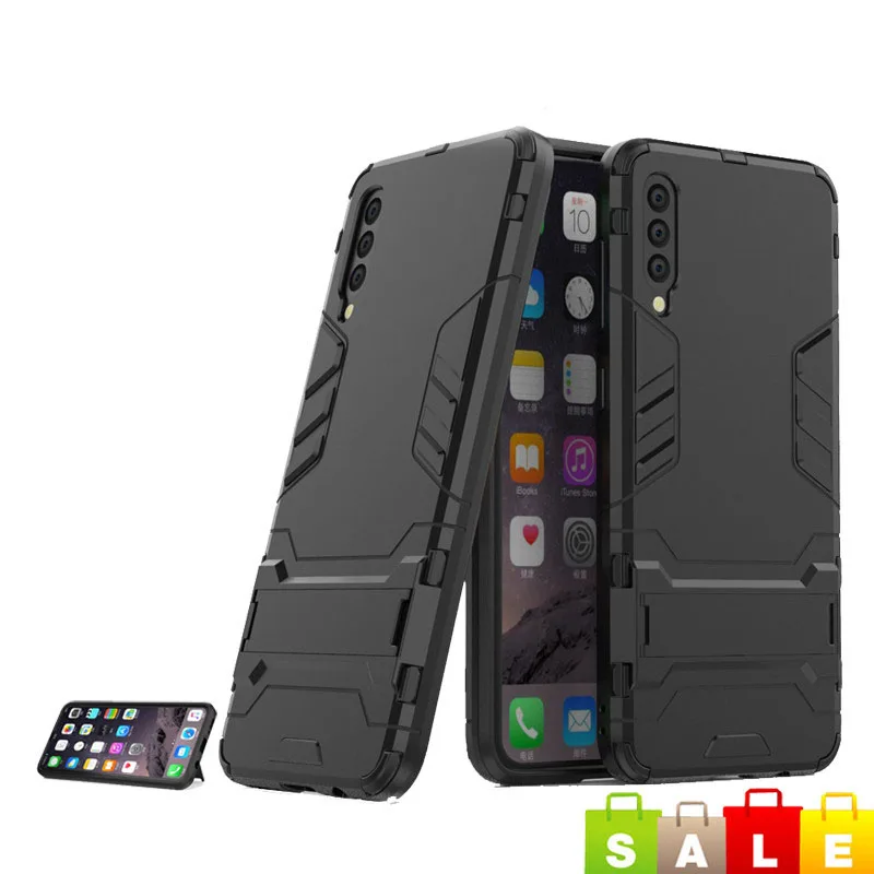 Защитный чехол для Samsung Galaxy A50 A30 A10 S с подставкой A51 A71 Note 10 S20 Plus S10 lite A11 A70 A40 M20 M10