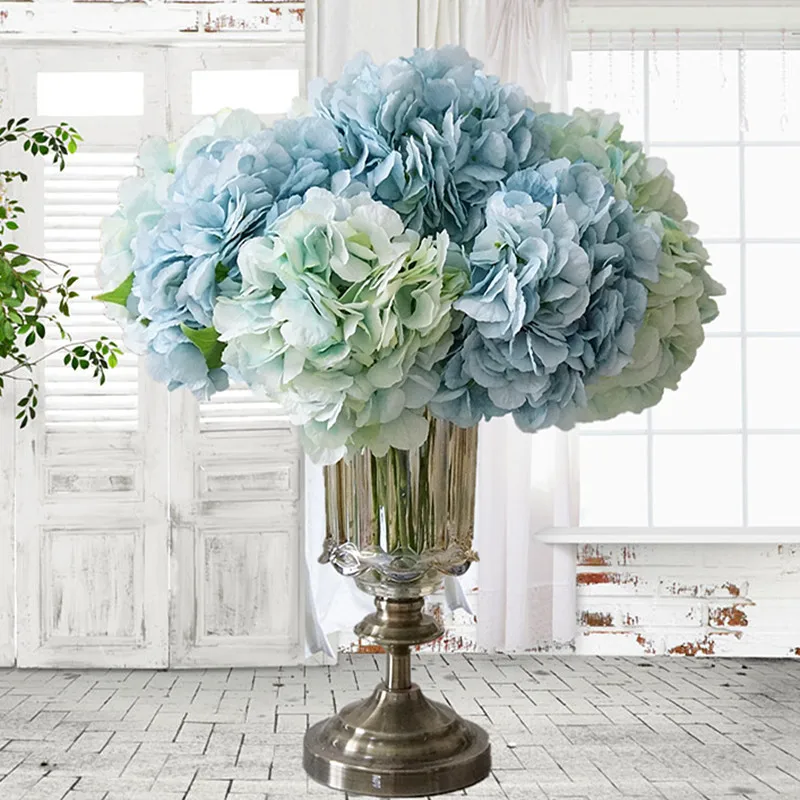 

Artificial Peony Flower Home Wedding Party Birthday NewYear ValentinesDay Floral Decor Silk Hydrangeas Vase Flower Arrangement