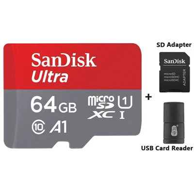 Карта памяти SanDisk MicroSD 32 Гб карта флэш-памяти 64 Гб TF карта 128 ГБ SDHC SDXC 16 Гб UHS-I A1 U1 C10 cartao de memoria с адаптером SD - Емкость: 64GB and Parts