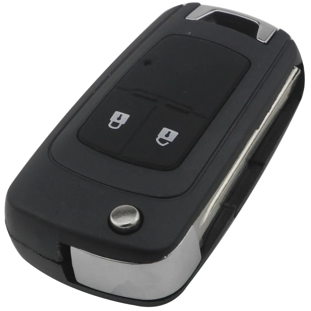Jingyuqin для Chevrolet Aveo 2 кнопки модифицированный Flid складной автомобиль пустой ключ оболочки пульт дистанционного управления чехол Fob Обложка Стайлинг