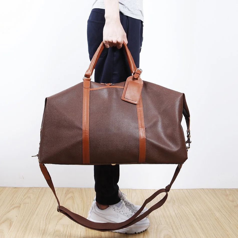 LANSPACE Мужская большая дорожная сумка из ПВХ Высококачественная Повседневная