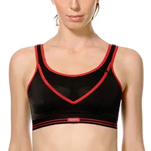 Women’s High Impact Wire Free Non Padded Racerback Gym Active Sports Bra
