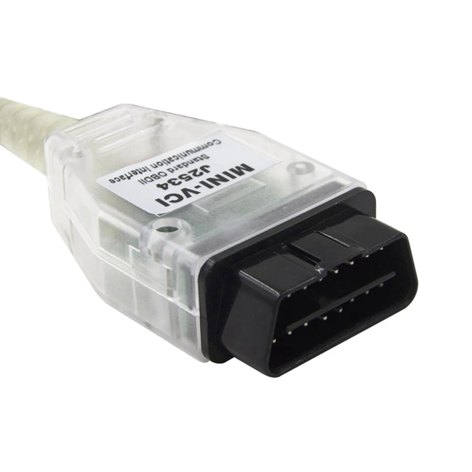 10 шт./лот MINI VCI диагностический OBD2 сканер для T oyota FT232RL V15.00.028 TIS Techstream L exus|Кабели и