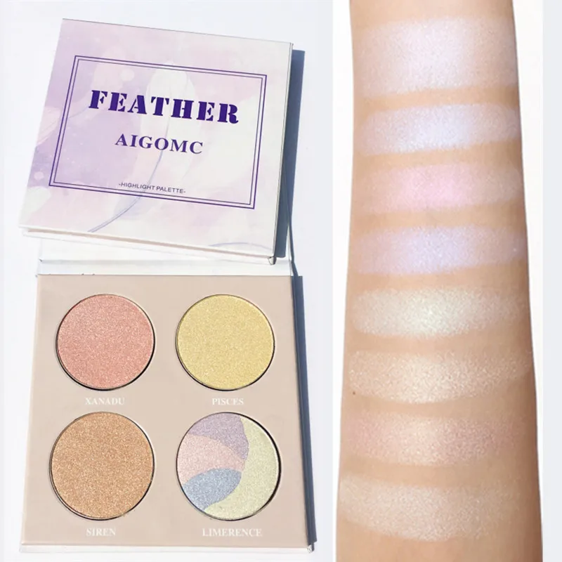 

7 Colors Highlighter Palette Illuminator Face Makeup Brighten Contour Highlighter Pressed Powder Bronzer Face Glow Kit Cosmetic