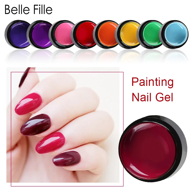 Belle Fille Painting УФ гель лак для ногтей смывка лака Лак Гель краска Vernis