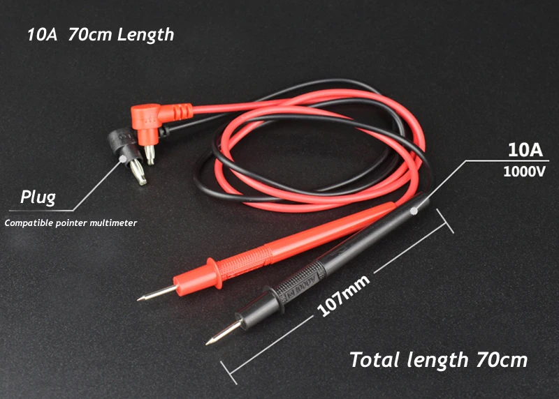 Универсальный мультиметр Тестовые провода датчики для мультиметра провод ручка кабель 10A/20A 1000 В и мультиметр тестовый зажим крокодил клип линии