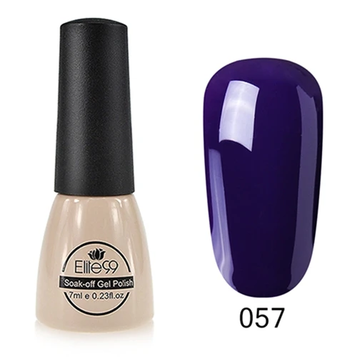 Elite99 7 мл замачивающийся Гель-лак для ногтей, вылечиваемый УФ-светодиодный светильник, Полупостоянный Гель-лак, гель-лаки для ногтей для самостоятельного дизайна ногтей - Цвет: 057