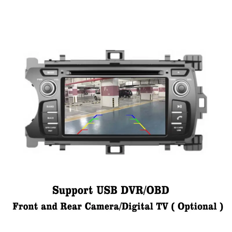 Excellent Liislee Android 7.1 2G RAM For Toyota Yaris XP130 Car Radio Audio Video Multimedia DVD Player WIFI DVR GPS Navi Navigation 5