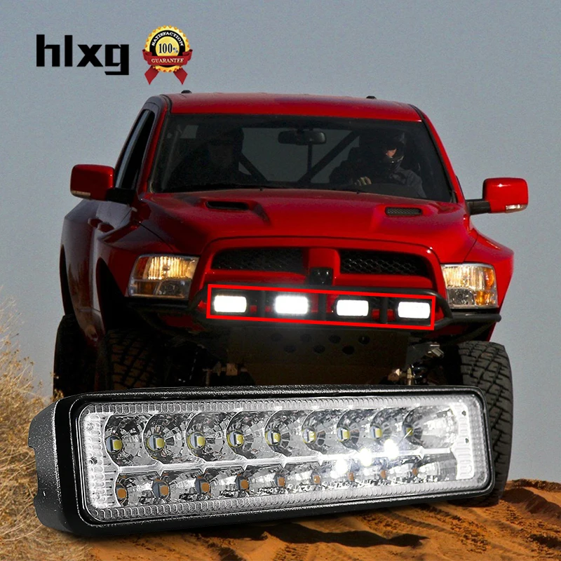 Hlxg 1 шт. прожектор светодиодный рабочий свет бар противотуманная фара