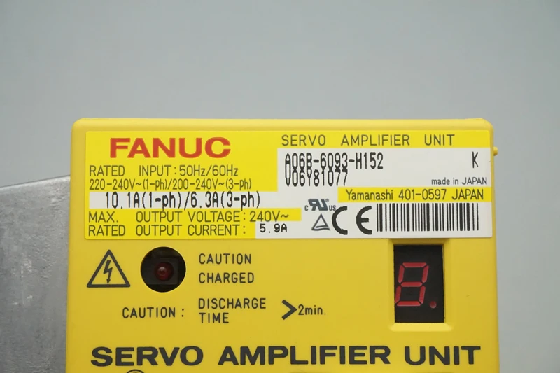 A06B-6093-H152 электродвигатель переменного тока усилитель сервопривода Fanuc Uint