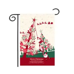 30*45 см Рождество Зимний Снежинка Санта Клаус Снеговик флаг сад флаг Крытый Открытый Домашний Декор TB 2017, распродажа