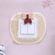 Стильный пастырской переключатель стиля креативное Apple Форма наклейки на выключатель домашнее украшение практические из крашеного хлопка zd-br ремесла A60