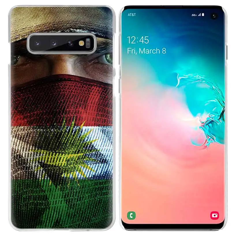 Курдистана чехол с флагом для samsung Galaxy S10 5G S10e S9 S8 M30 M20 M10 J4 J6 плюс J8 Note 8 9 прозрачный жесткий чехол из ПК для телефона Coque - Цвет: 08