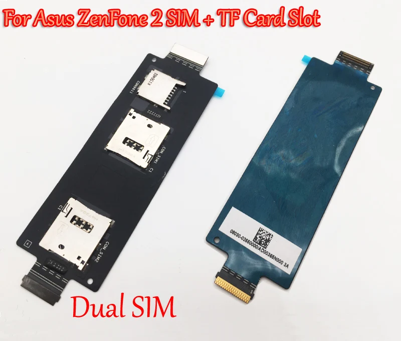 SIM+ TF держатель для карт памяти гибкий кабель в сборе для ASUS ZenFone 2 ZE551ML ZE550ML Z00AD Z00ADB Z008D Z00ADA Быстрая