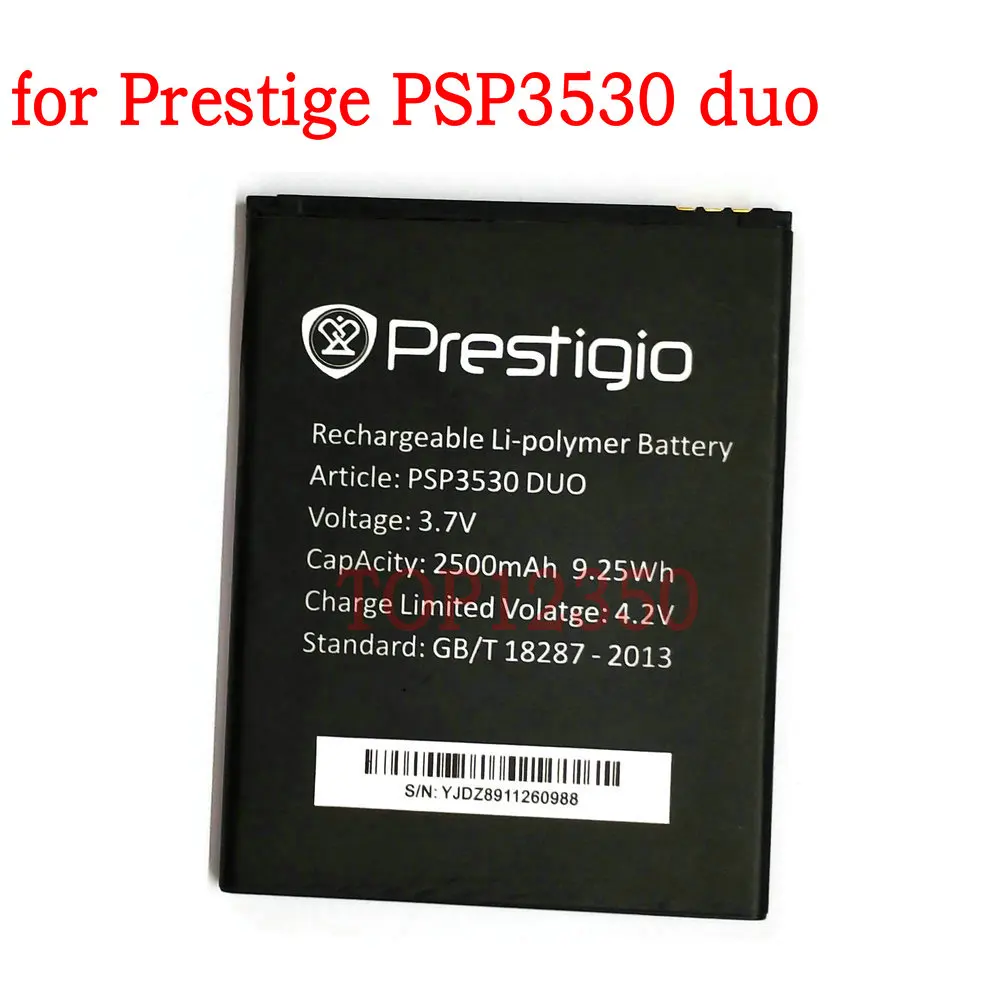 

High Quality 2500mAh battery For Prestige PSP3530 duo Mobile phone