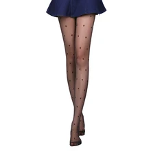 1 шт., женские сексуальные колготки, черные, с сердечком, летние нейлоновые колготки, чулки, ступни, бесшовные, черные, с сердечком, Ретро стиль, сексуальные колготки