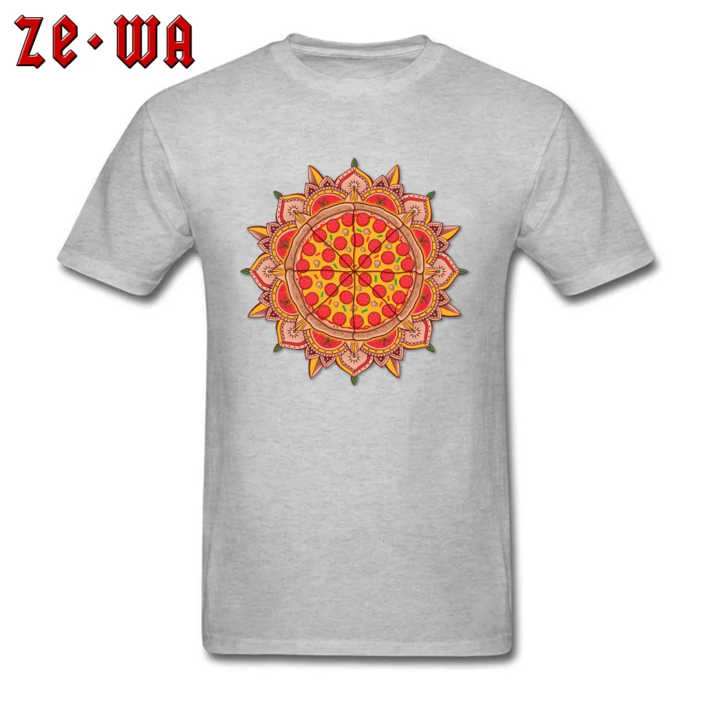 Sacred Pizza T-shirts Short Sleeve Funny Wholesale Men ostern Day Tops Shirts Funny T Shirts O Neck 100% Cotton Sacred Pizza grey