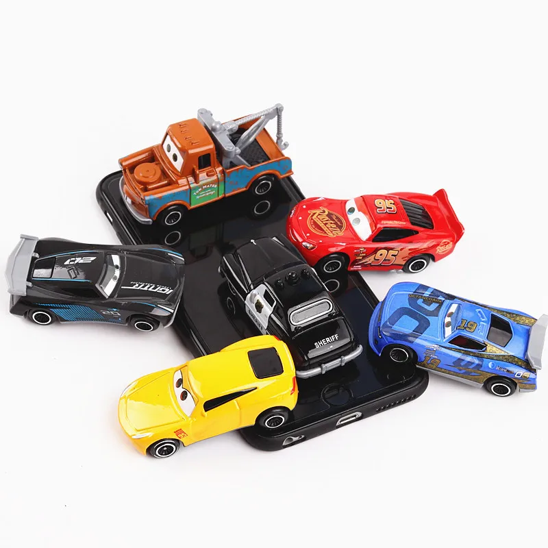 7 шт./компл. disney "тачки 3 Lightning McQueen Джексон Storm Крус Mater Мак дядя грузовик 1:55 литья под давлением металлический автомобиль модель игрушка для мальчиков