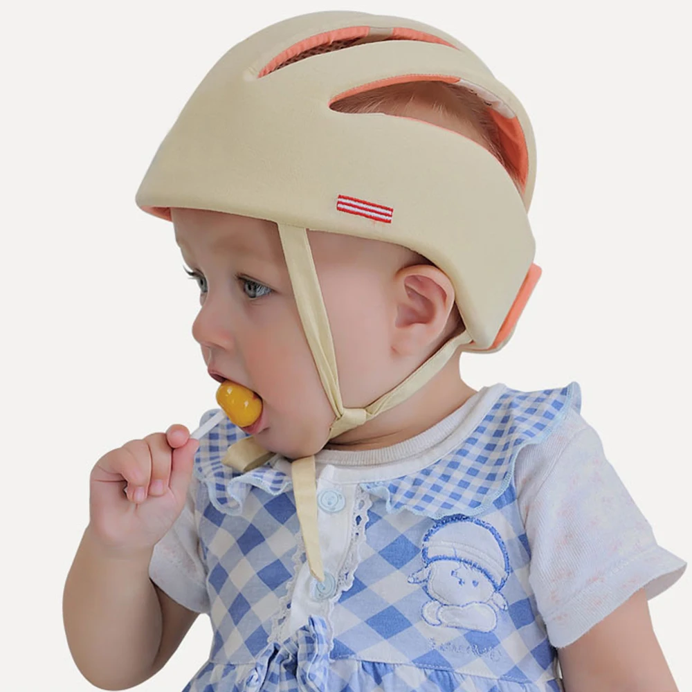 

New Adjustable Baby Safety Cap Anti-collision Protective Hat Learn To Walk Helmet Boys GirlSoft Comfortable Head Protector Hats
