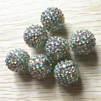 

(choose size) 12mm/16mm AB color clear Resin Rhinestone Beads