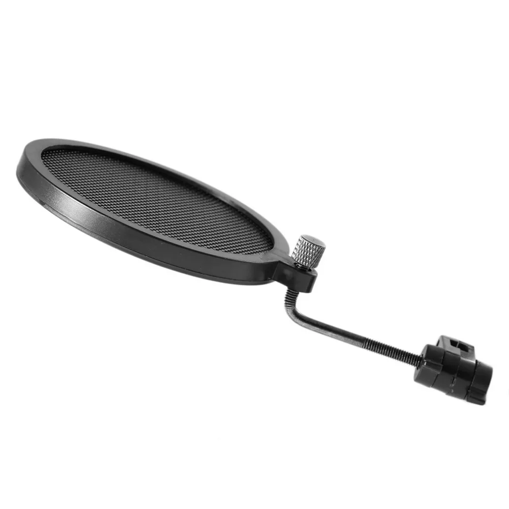 PS 2 двухслойный Студийный микрофон с ветровым экраном поп фильтр/поворотное