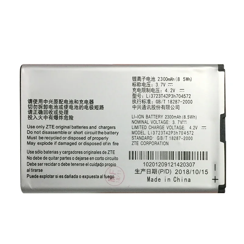 

New High Quality Phone Battery Li3723T42P3h704572 For ZTE MF91 MF90 4G WIFI Router Modem Replacement Phone Battery