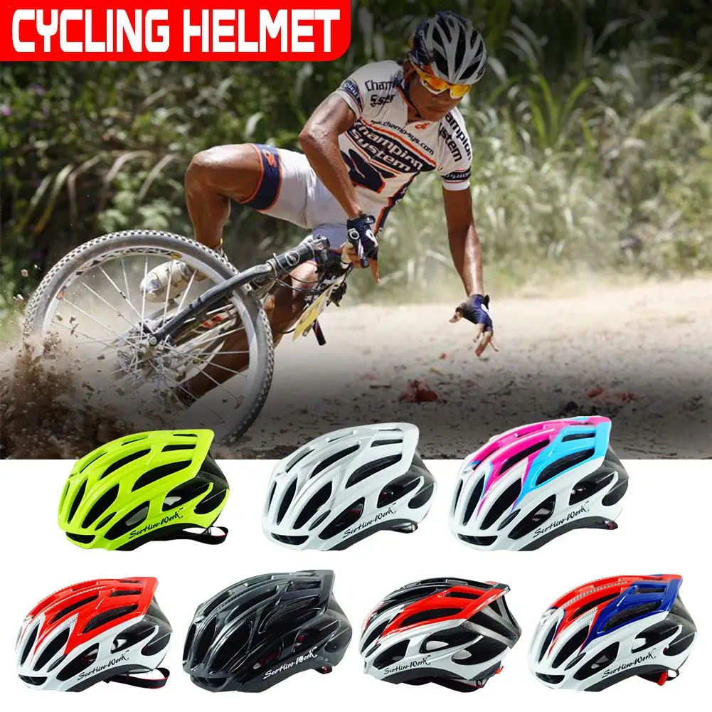 

New Unisex Road Bicycle Helmet Fashion Simple Mountain Bike Cycling Helmets Road Bicycle Breathable Protected Helmet Safety Hat
