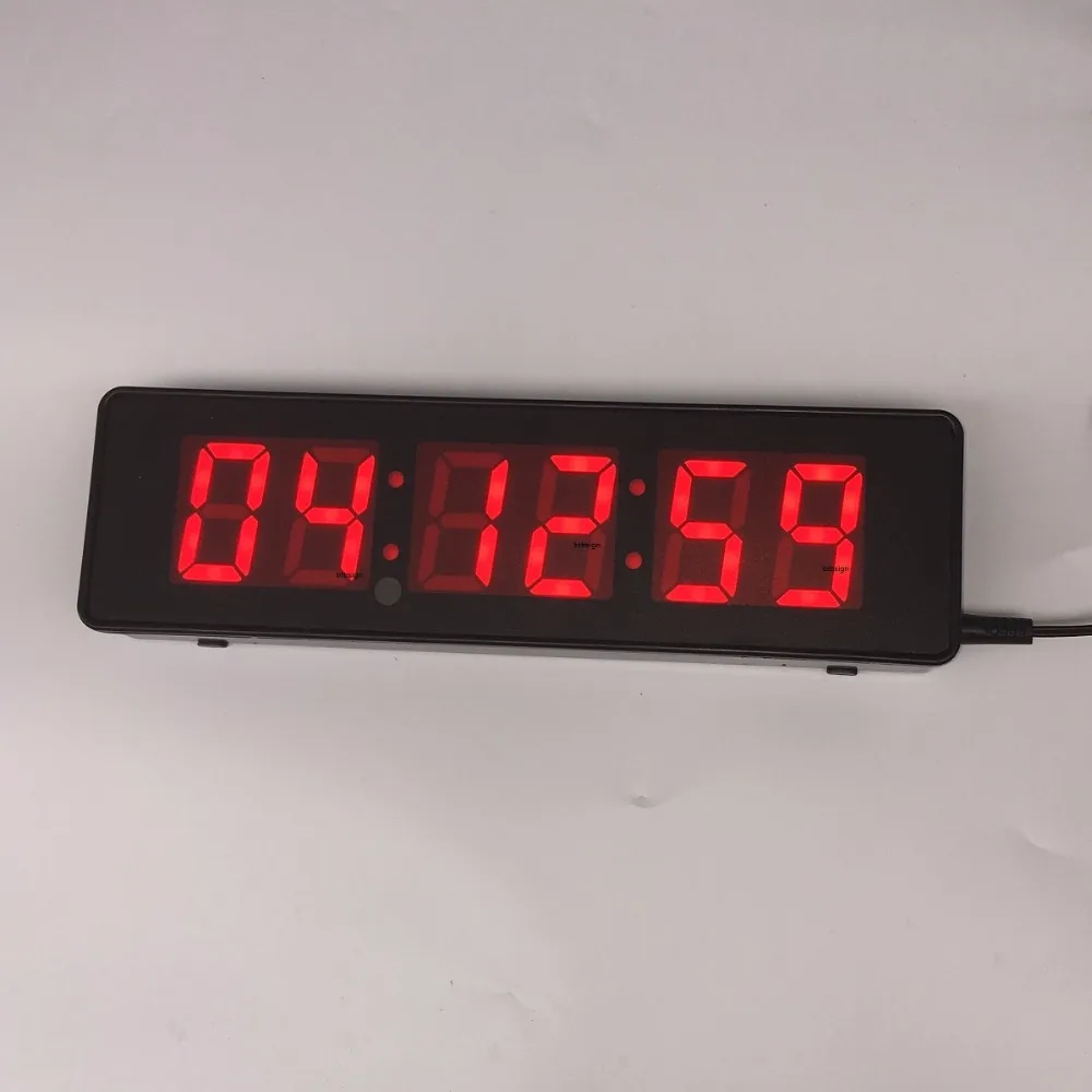 2'' Character High 6Digits Wall Clock LED Countdown Digital Clock For